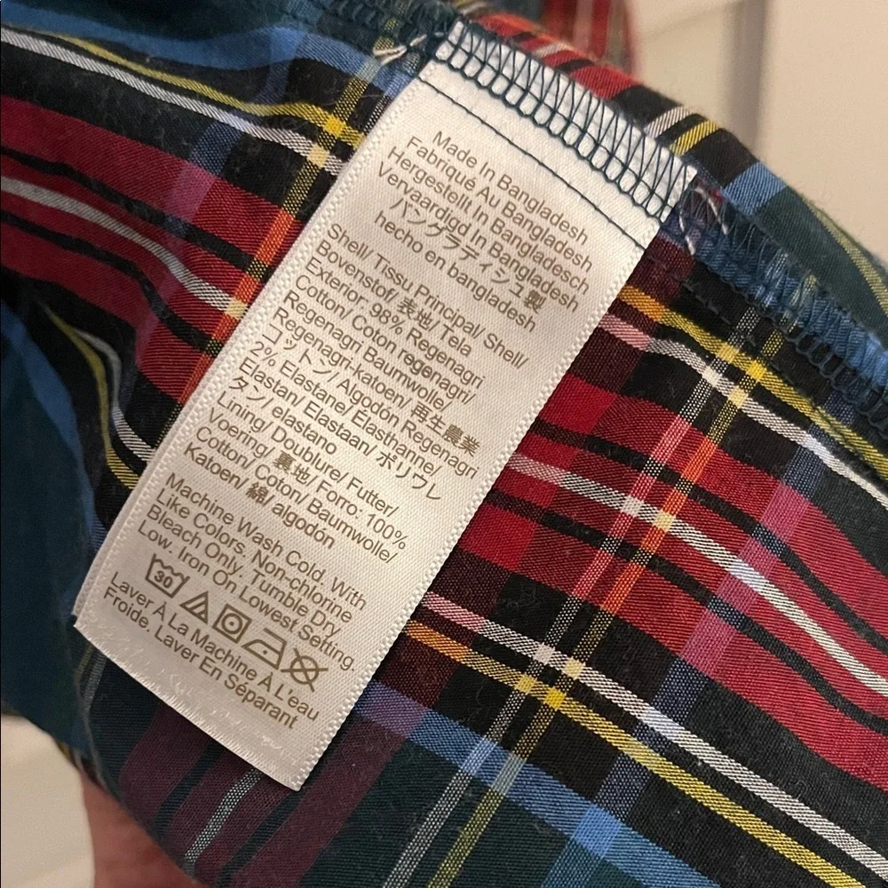 J. Crew Crewcuts Girls' Green Tartan Tiered Dress Sz 10 EXCELLENT Condition